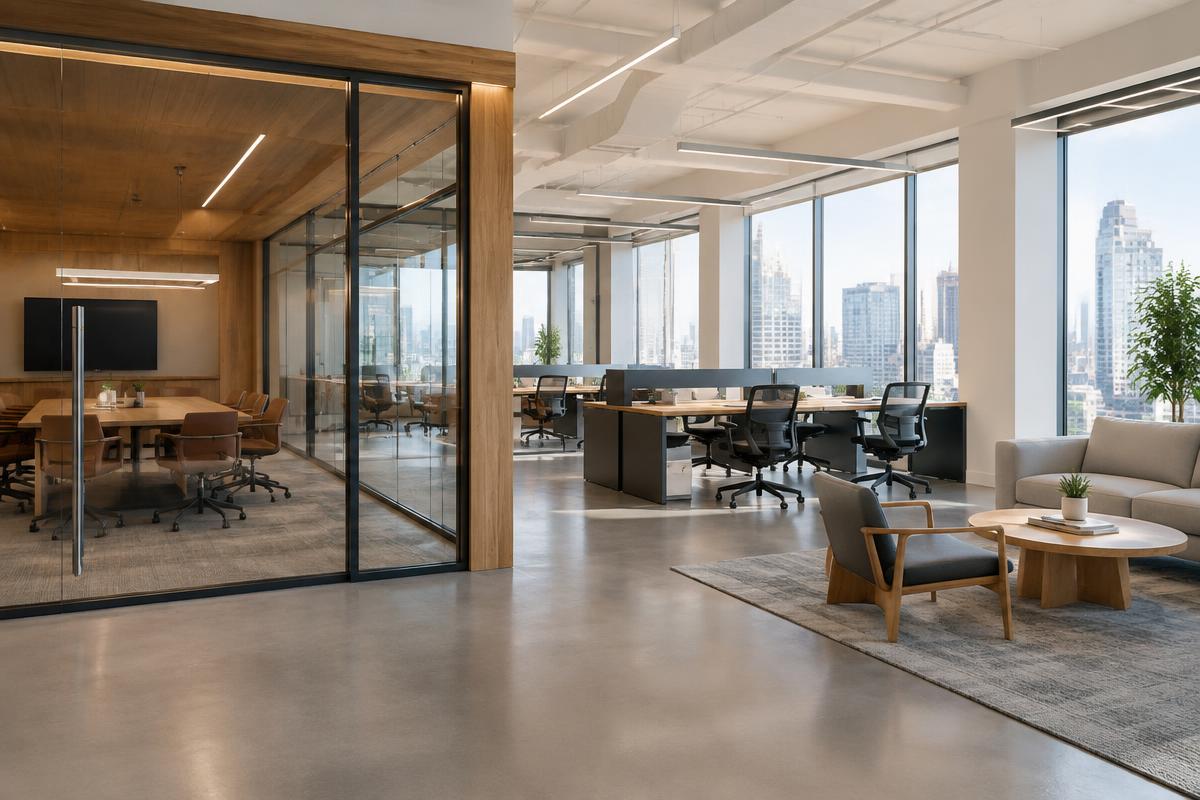 Birou open-space, clasa A